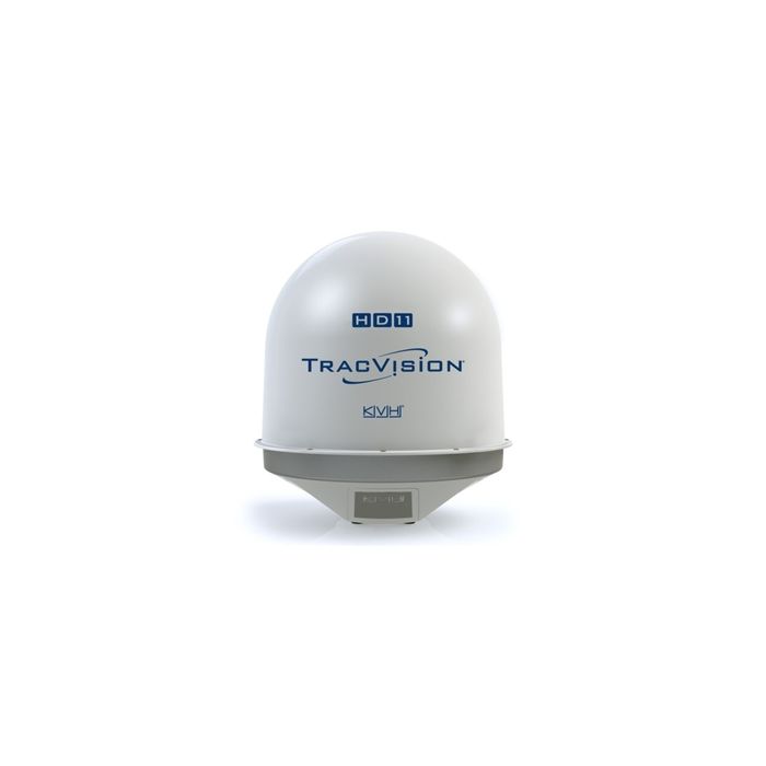 KVH TracVision HD11 Marine Satellite TV System w/ IP Antenna Control Unit, Universal World Ka / Ku Band Linear / Circular Quad Output LNB (01-0343-01)