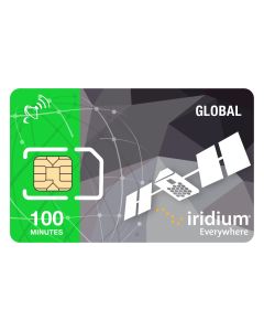 Iridium Satellite Phone Global Prepaid SIM Card - 75 Minutes (Valid 30 Days)
