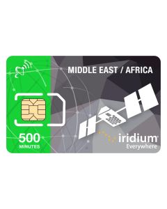Iridium Phone Middle East Africa (MEA) Prepaid SIM Card - 500 Minutes (Valid 12 Months)