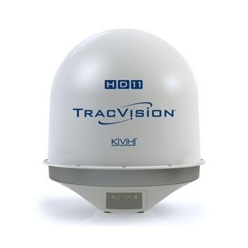 KVH TracVision HD11 Marine Satellite TV System w/ IP Antenna Control Unit, Universal World Ka / Ku Band Linear / Circular Quad Output LNB (01-0343-01)
